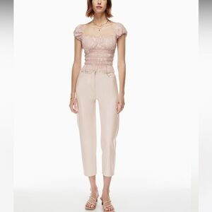 NWT Wilfred The Melina Cropped PantVin Gris High Rise Size 0